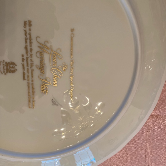 Lenox Marriage Plate. Excellent condition - Picture 3 of 4